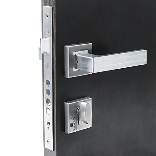 Crust Altroz Premium Rose Mortise Door Lock Handle Set/Mortise Lock with Brass Lock Body and 60 mm Brass Cylinder Set with 3 Brass Computer Keys (ONE Side Key) - Image 4