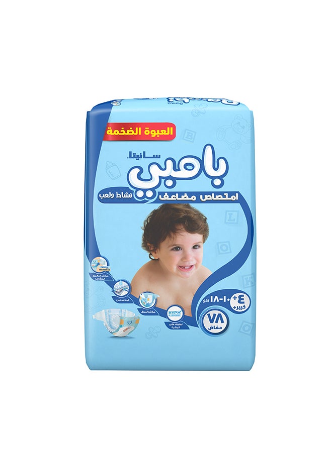 Sanita Bambi Size 4+, Large+, 10-18 Kg, Mega Pack, 78 Diapers - Image 4