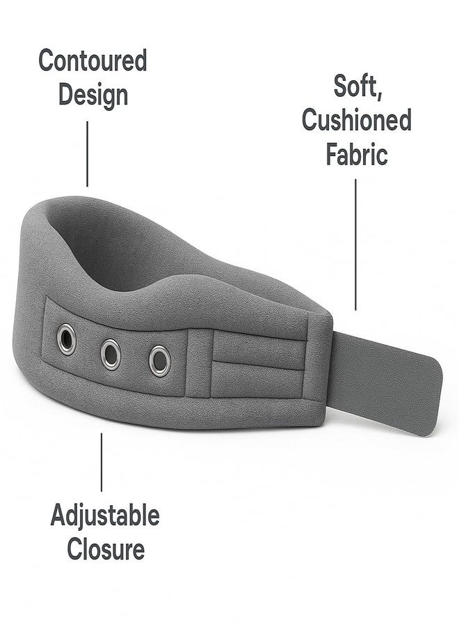 Dr Helix Cervical Collar for Neck Pain Relief and Support - Adjustable Orthopedic Neck Brace - Breathable - Grey - M - Image 5