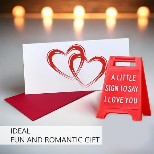 VELENTI Mini Sign Valentine's Decoration Anniversary Present - Romantic I Love You Sign - Fun Boyfriend - Cute Birthday, Christmas, Wedding Gift for Girlfriend, Wife, Fiancee - Image 2