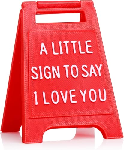 VELENTI Mini Sign Valentine's Decoration Anniversary Present - Romantic I Love You Sign - Fun Boyfriend - Cute Birthday, Christmas, Wedding Gift for Girlfriend, Wife, Fiancee - Image 1