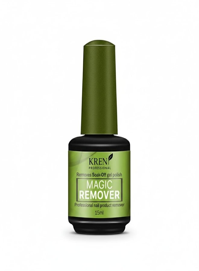 KRENI Magic Nail Gel Polish Remover 15ml | Peel Off in 2-5 Mins | No Foil, Soaking, or Wrapping Needed | Professional, Zero Damage Formula - Image 1