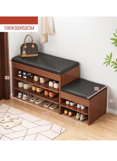 NKX Step Model 2 and 3 Tier Multifunctional Shoe Cabinet Rack with Seat  - Image 1