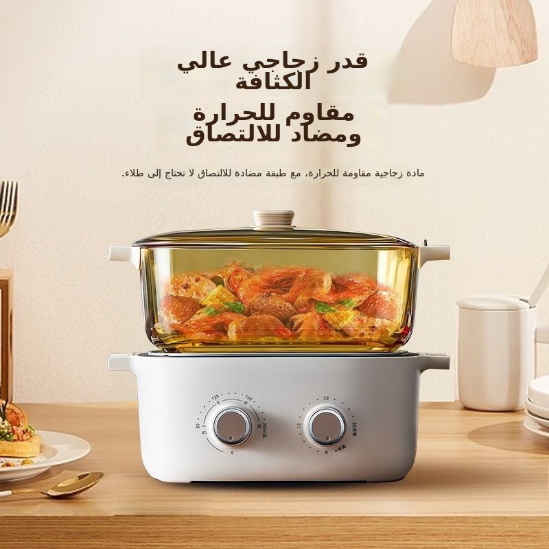 Thermos Multi-Function Cooking Pot - Electric Non-Stick Large Capacity Home  Cooker - Image 4