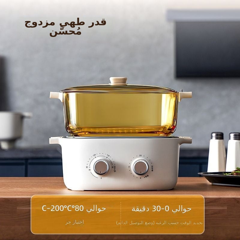 Thermos Multi-Function Cooking Pot - Electric Non-Stick Large Capacity Home  Cooker - Image 3