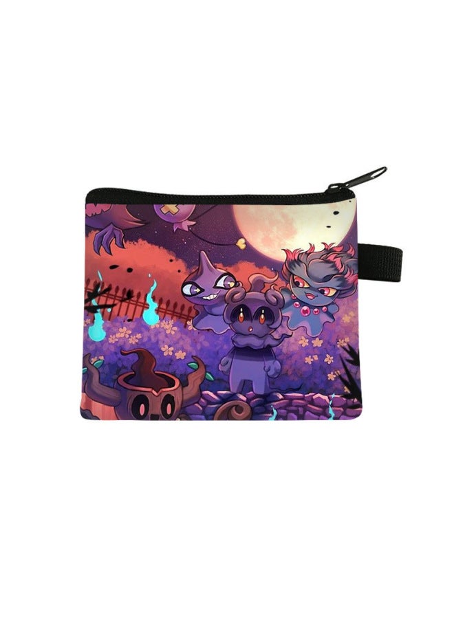 Halloween Coin Purse For Children, Cute Mini Bag With Large Capacity For Storage, Portable Key Card Holder Wallet