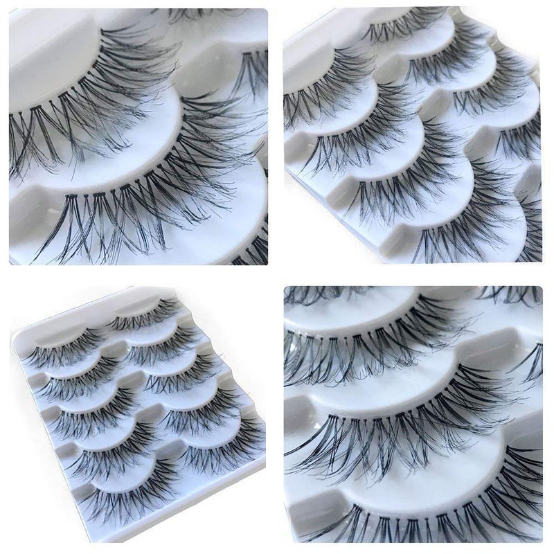 JIMIRE False Eyelashes Multipack False Eyelashes Glam 614 False Lashes - Image 3
