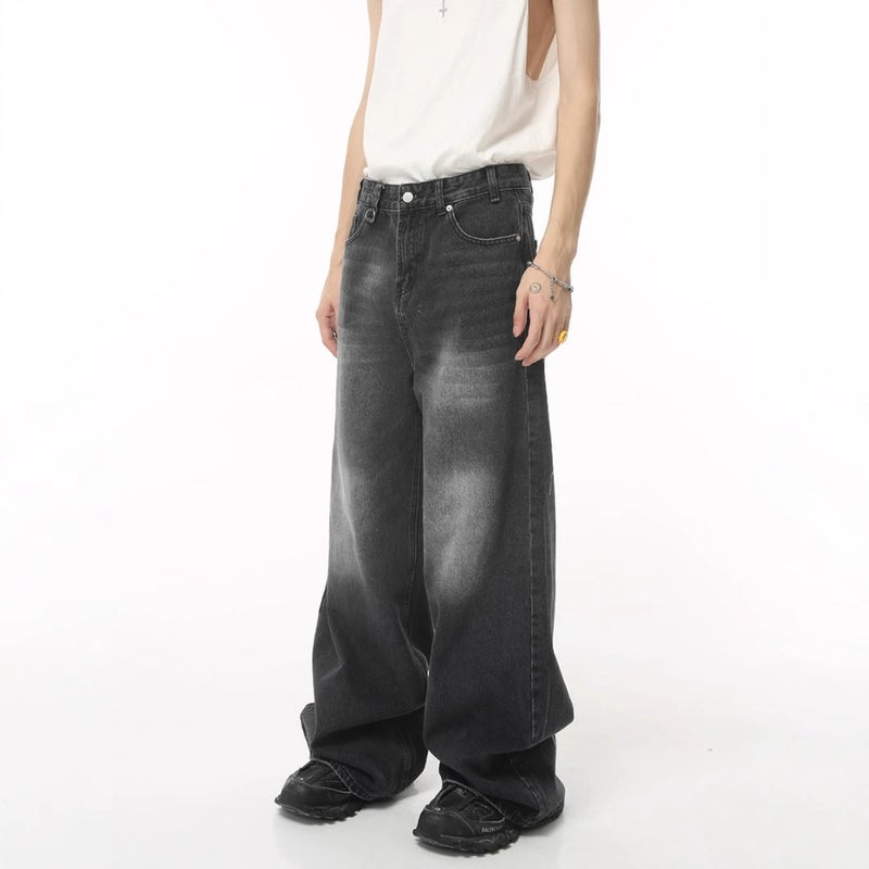 Unisex Classic Denim Jeans Loose Fit Daily Outdoor Wear - Image 3