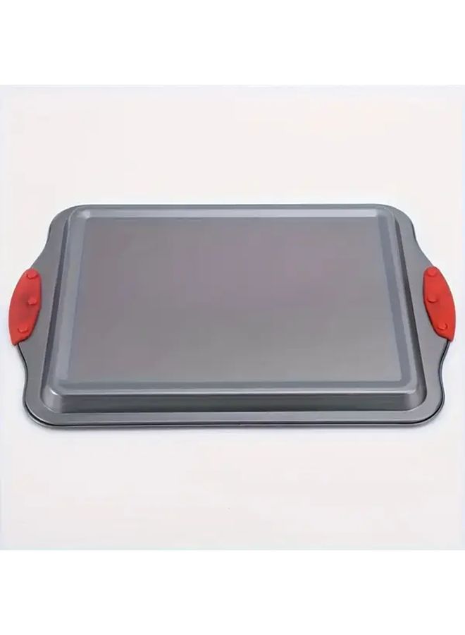Baking Tray With Silicone Handles For Bread Cakes And Cookies Heat Resistant Durable Non Electric Size S - Image 4