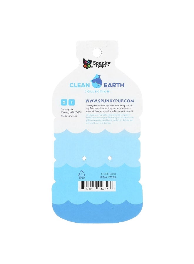 Spunky pup Spunky Pup, Clean Earth Collection, Small Seahorse, 1 Toy  - Image 2