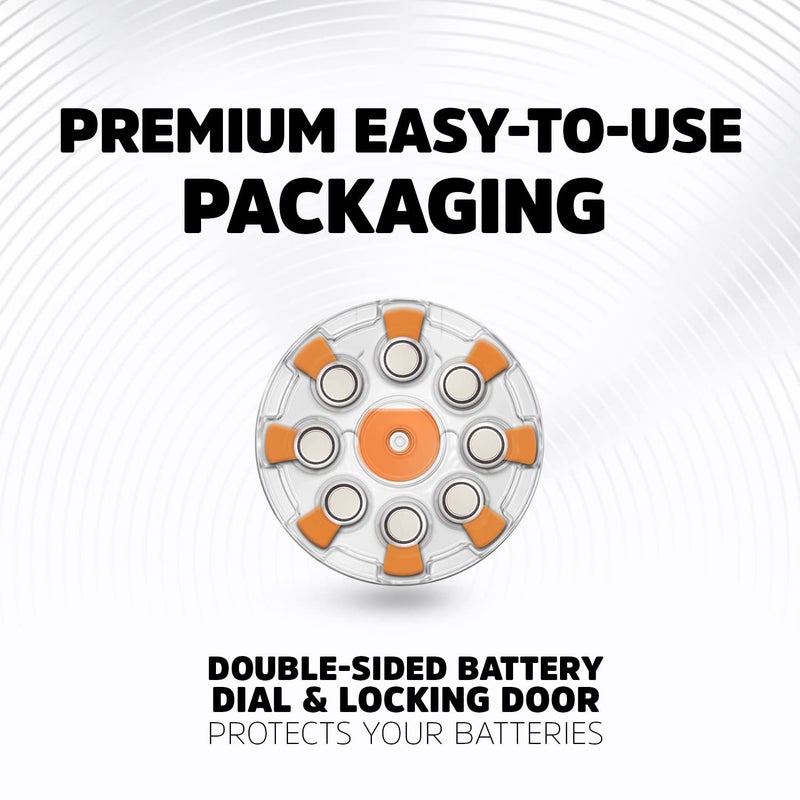 Energizer Size 13 Hearing Aid Batteries, Orange Tab Hearing Aid Batteries Size 13, 16 Count - Image 3