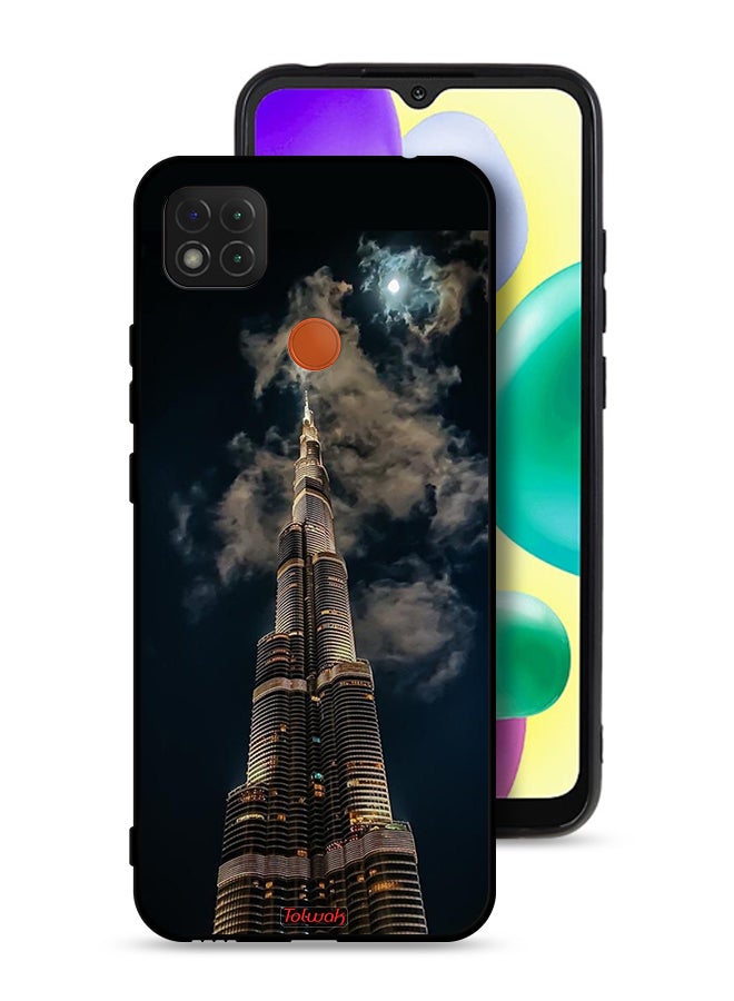 Tolwak Xiaomi Redmi 10A Protective Case Cover Burj Khalifa In Night - Image 1