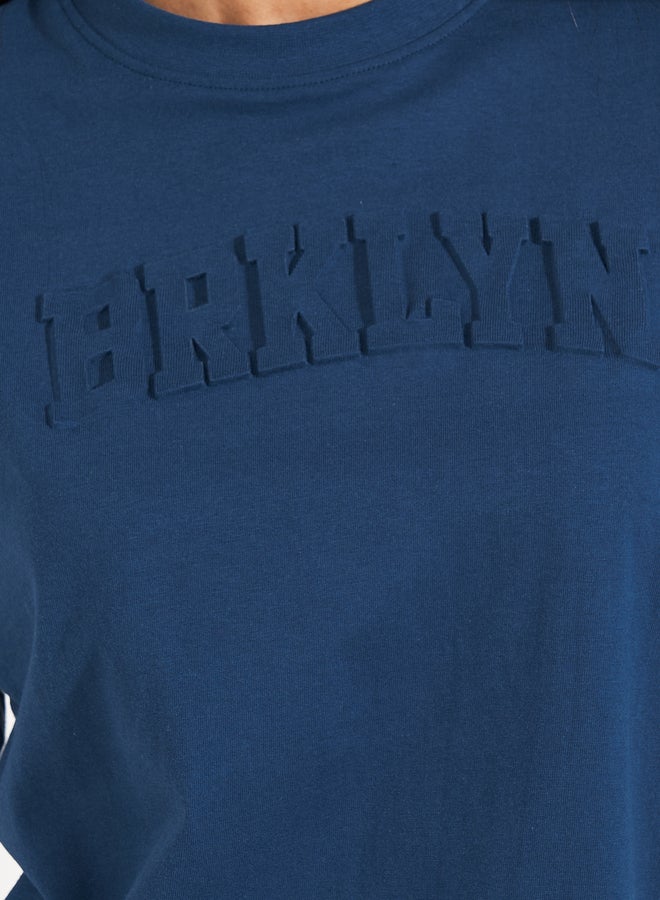 Styli Styli Oversized Embossed Print Cotton Jersey T-Shirt - Image 3