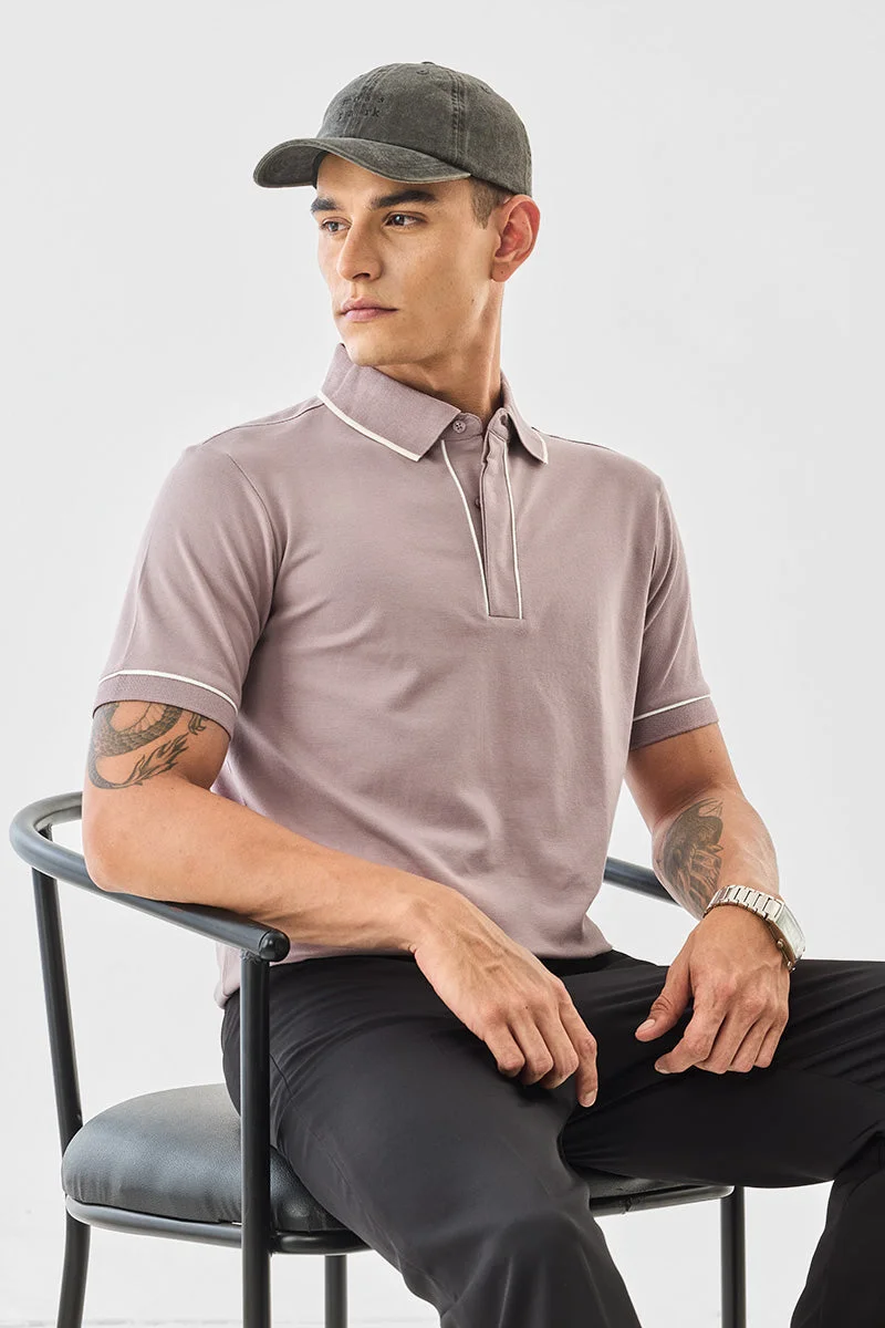 سنيتش تيشيرت بولو بقصة عادية مطاطي