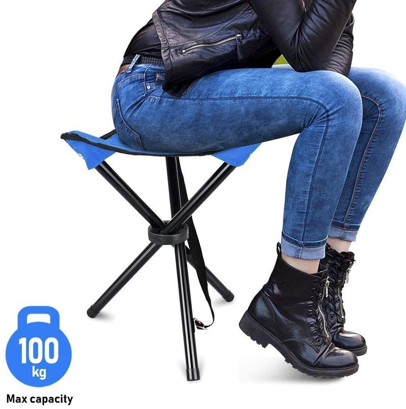 FYCAN Portable Portable Stool for Travelling Foldable Outdoor Sitting Chair Tripod 3 Leg Chair for Camping Picnic Hiking Lightweight Folding Tripod Camping 1 - Image 5
