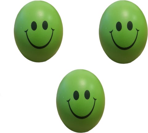 Smiling Face Stress Ball 3 Pieces