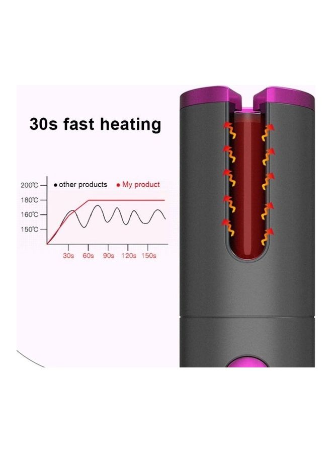 NIBEMINENT USB Charging Automatic Hair Curler White - Image 4