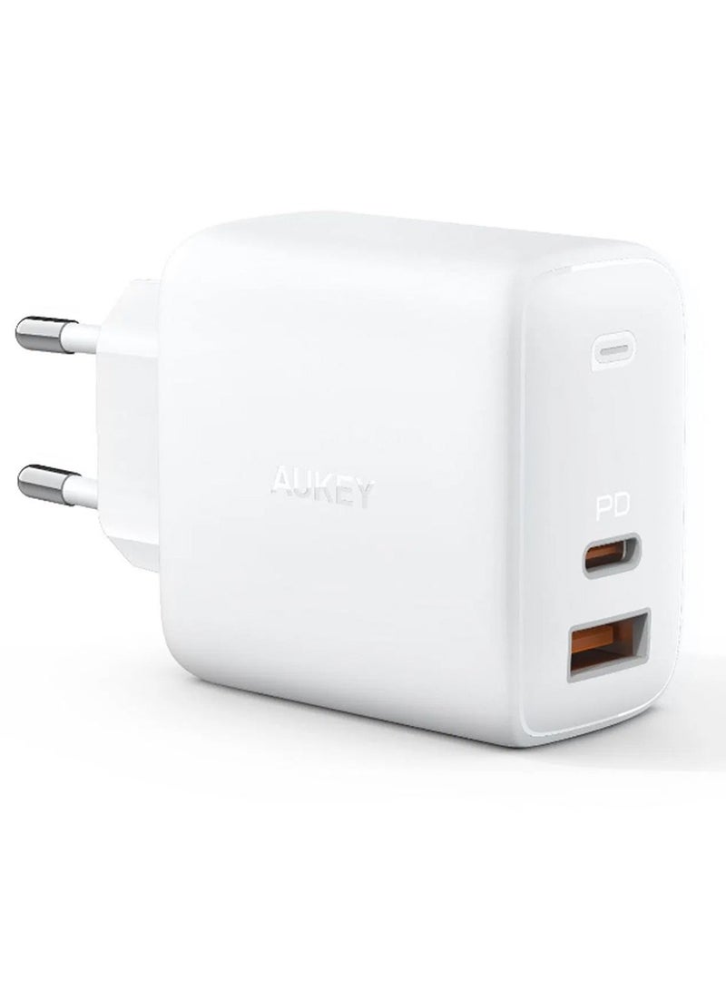 أوكي شاحن PA-B3 65W USB C GaN PD - شريحة Omnia GaN - كشف ديناميكي - شحن عالي السرعة - شحن جهاز مزدوج - آمن وموثوق - Image 1