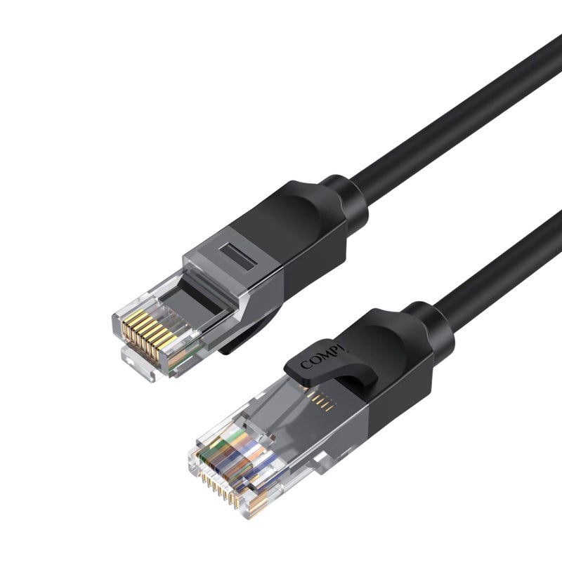 COMPIX Ethernet Cable Cat6 5M, High-Speed 1000Mbps 250MHz Double Shielded LAN Cable, Silver-Plated & Fluke-Tested, Supports PC, PS5/PS4, Smart TV, Router, Modem, Hub, Switch, Laptop, Gaming Accessories - Image 1