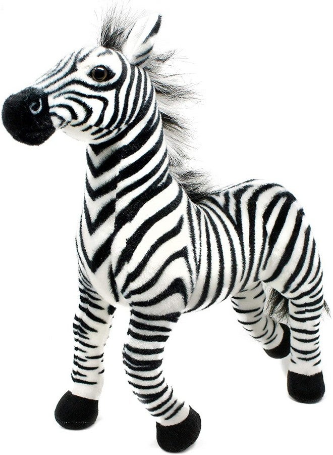 Tickles Soft Stuffed Plush Animal Standing Zebra Toy For Kids (Size: 40 Cm Color: Black And White) - Image 5