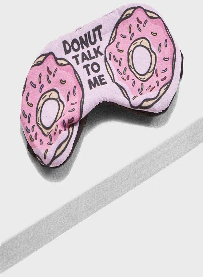 Awestuffs Cotton Blend Air Sleep Mask With 3D Printing Cute Cartoon Pattern, Best Sleeping Eye Cover For Travel, Nap, Meditation, Blindfold With Adjustable Strap For Men, Women Or Kids (Donuts),Pink - Image 2