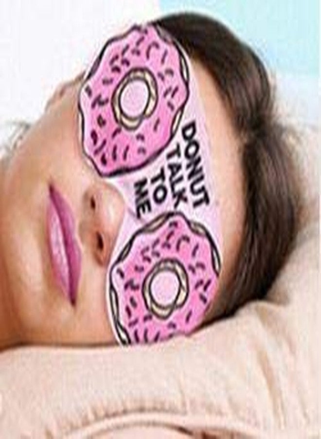 Awestuffs Cotton Blend Air Sleep Mask With 3D Printing Cute Cartoon Pattern, Best Sleeping Eye Cover For Travel, Nap, Meditation, Blindfold With Adjustable Strap For Men, Women Or Kids (Donuts),Pink - Image 5