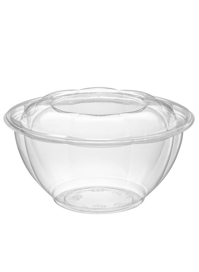 Comfy Package [32 oz. - 50 Count] Clear Plastic Salad Bowls with Lids, Disposable Salad Containers for Lunch - Perfect for Takeout, Salads, and Meal Prep - Image 2