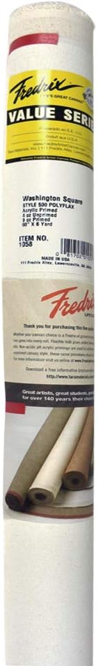 Fredrix Washington Square Style 500 Polyflax Canvas 59 in x 6 yd roll