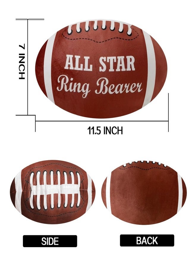 COSLANLEE All Star Ring Bearer Gifts, 12 Inch Plush Stuffed Fluffy Football-Thank You Wedding Gift-Will You Be Our Ring Bearer Favor Wedding Party Proposal Accessory - Image 3