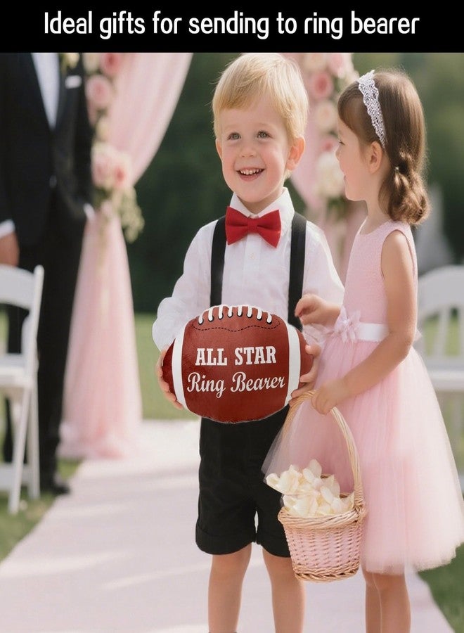 COSLANLEE All Star Ring Bearer Gifts, 12 Inch Plush Stuffed Fluffy Football-Thank You Wedding Gift-Will You Be Our Ring Bearer Favor Wedding Party Proposal Accessory - Image 5