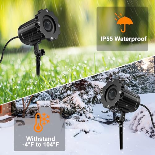 Beforalla Halloween Projector Lights Outdoor,2025 Upgraded 3D Dynamic Skull Ghost Decorations Light,Clearer Skull HD Patterns,Night Light for Home Window Wall Halloween Decor - Image 3