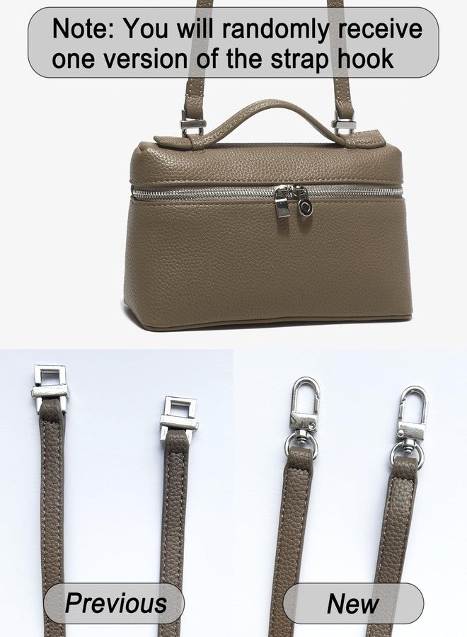 Rejolly Crossbody Bag for Women Small Top-Handle Leather Pouch Purse Shoulder Handbag Cream White - Image 3