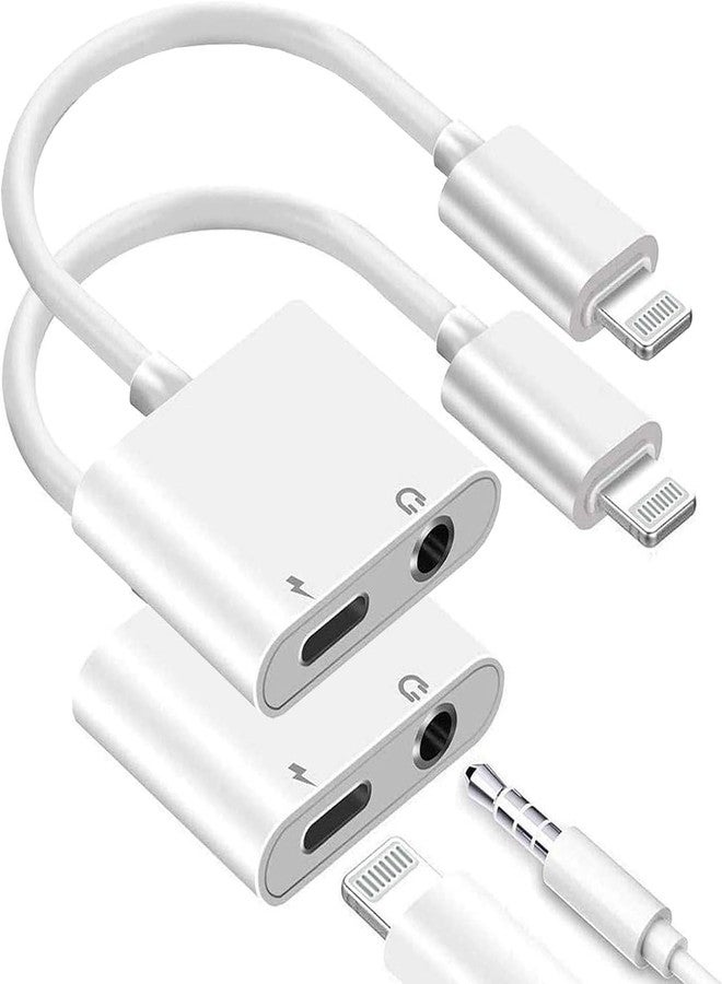 DESOFICON 3.5mm Headphones Jack Adapter，Charge and Aux Audio Splitter Adapter - Image 1