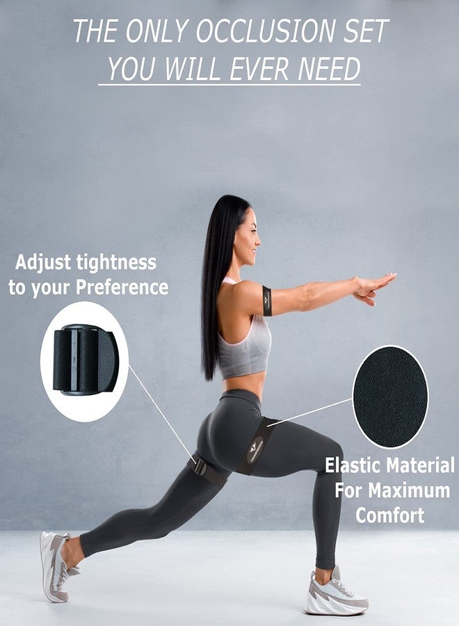 Vikingstrength Blood Resistance Bands - Adjustable Occlusion Straps for Arms and Legs for Fitness and Bodybuilding, Muscles Without Lifting Heavy Weights, Included Wrist Band + V-Strength Workout App - Image 3