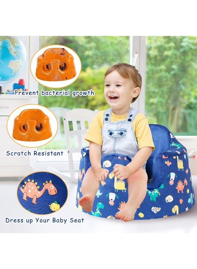 SMTTW Seat Cover Compatible with Bumbo Seat, Summer Cooling Seat Cover, Baby Seat Cover, Super Soft & Breathable Baby Seat Cover, Perfect Compatible with Bumbo Seat (Dinosaur) - Image 4