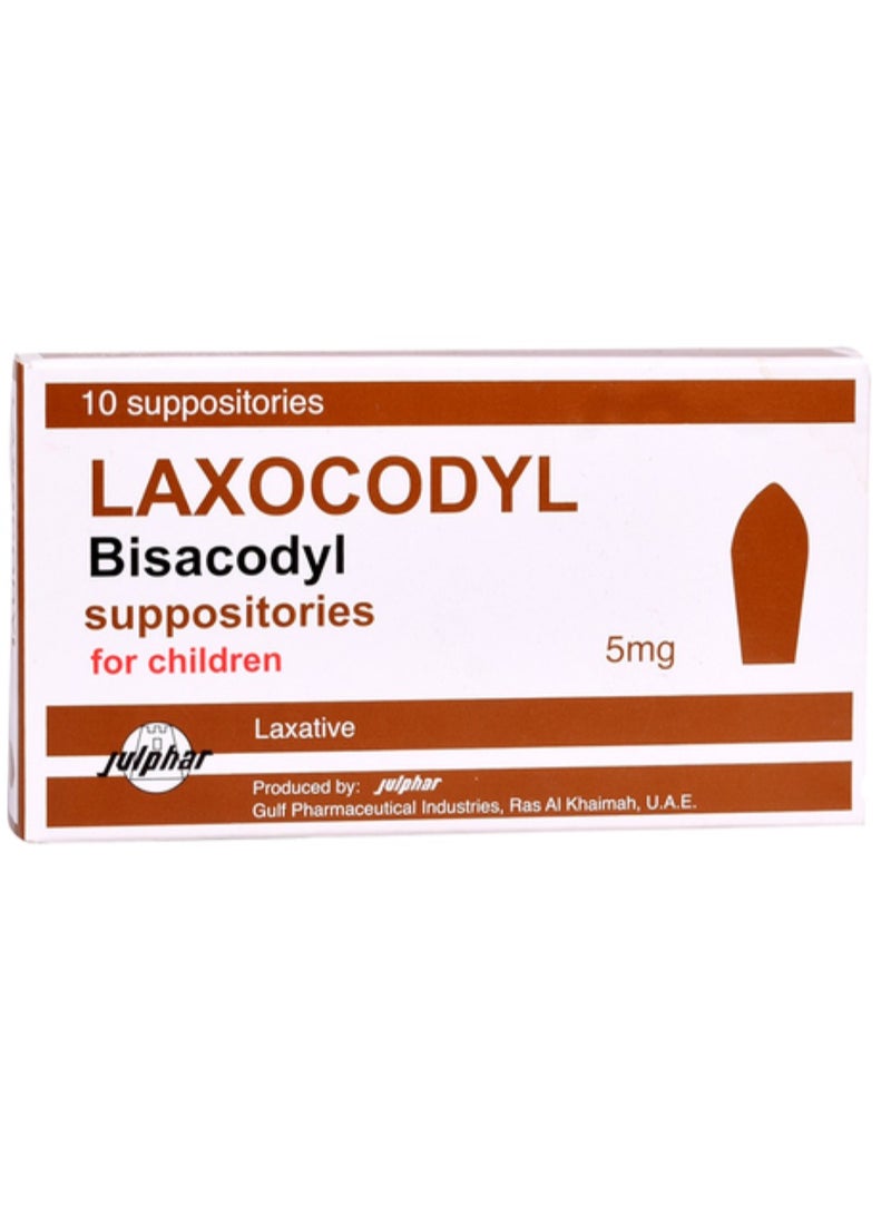 Julphar Laxocodyl Kids 5mg Supp 10S