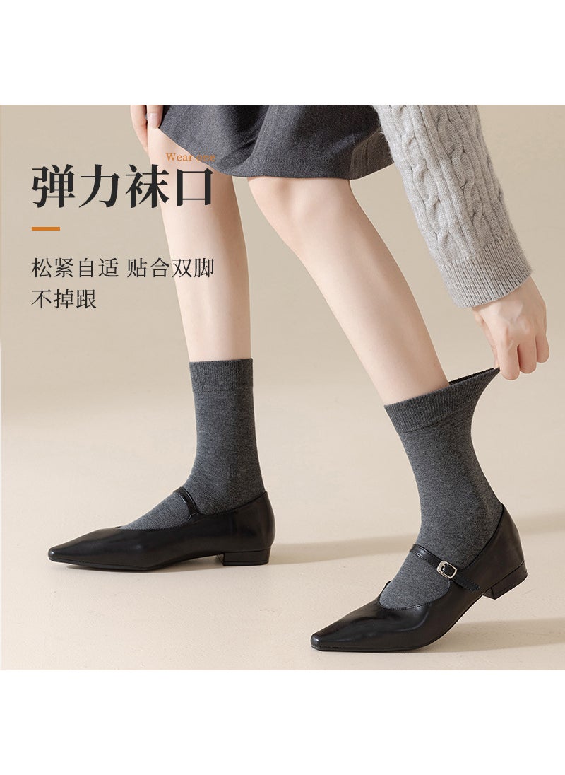Generic - Cotton Socks Women Autumn Anti-Odor Mid-Calf oats - Image 1