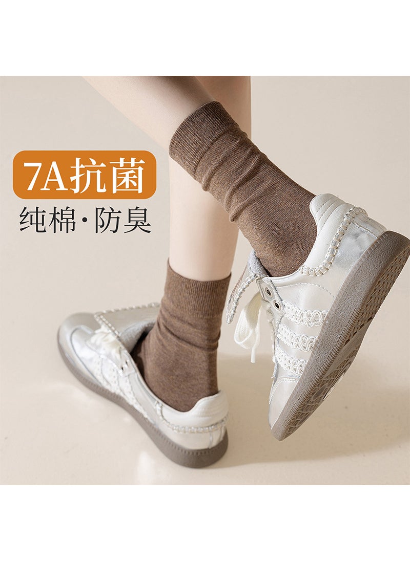 Generic - Cotton Socks Women Autumn Anti-Odor Mid-Calf oats - Image 1