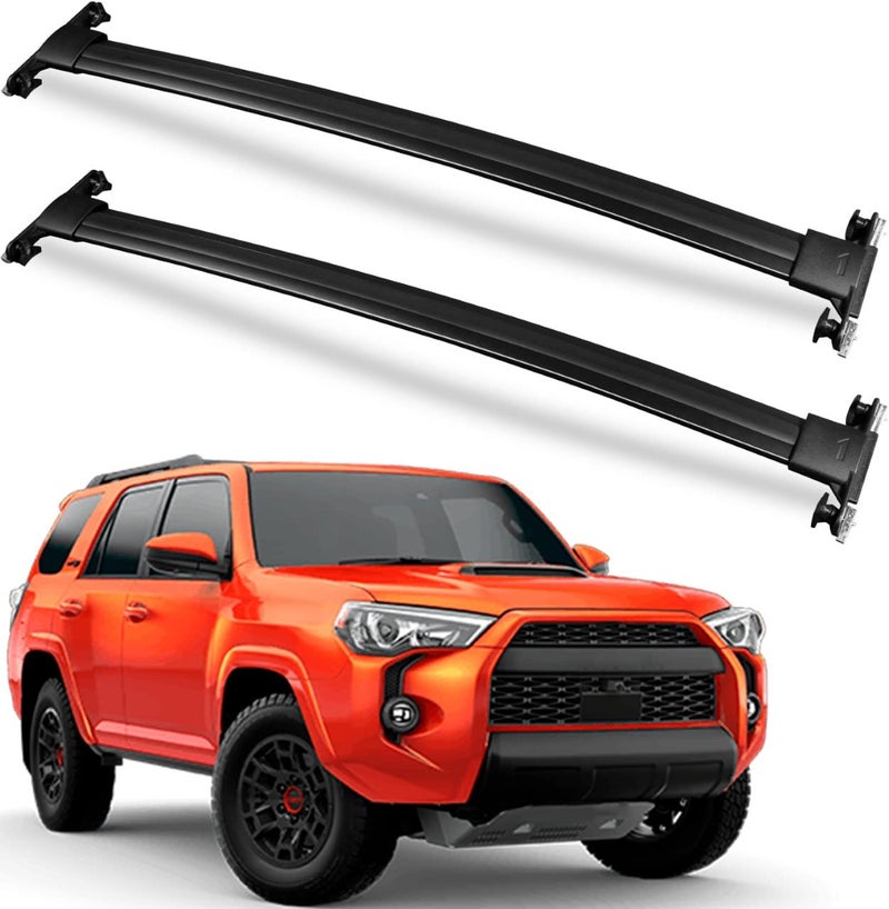 Wonderdriver Roof Rack Cross Bars Compatible with Toyota 4Runner 20102024 with Factory Side Rails Heavy Duty 220lb Aluminum Crossbars Rooftop Cargo Bag Kayak Bike Luggage Snowboard Skiboard