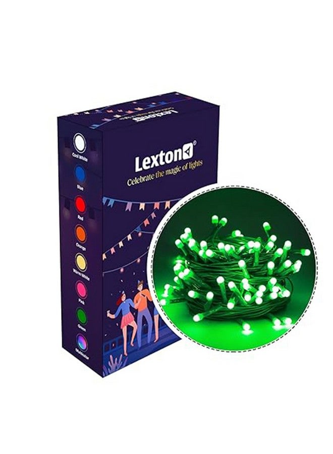Lexton 40 LED Power Pixel Serial String/Fairy Light | Plug Sourced | Suitable for Home & Outdoor Decoration, Diwali, Christmas, Ramadan, Wedding, Party, Festival (Pack of 1, Green) - Image 2