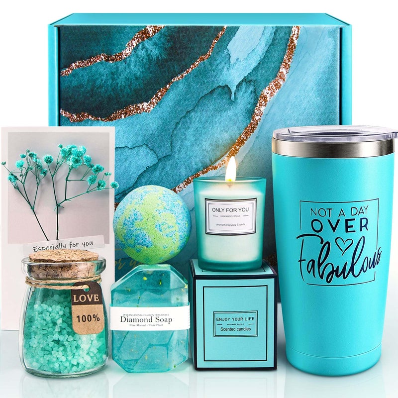 EUASOO Mothers Day Gifts for Mom Wife, Birthday Gifts for Women Sister Best Friend Daughter Her, Relaxing Spa Gift Basket Set, Unique Coworker Teacher Nurse Gift Ideas for Women - Image 1