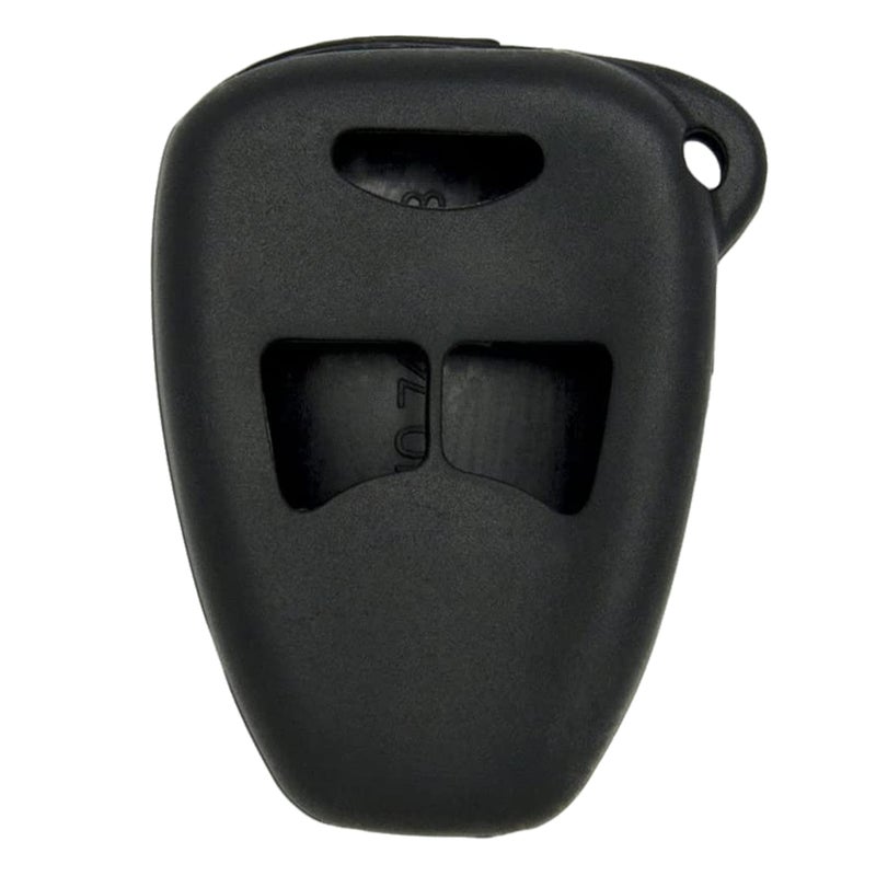 Keyless2Go Replacement for New Silicone Cover Protective Case for Select Dodge Chrysler Jeep 3 Button Remote Head Keys Black