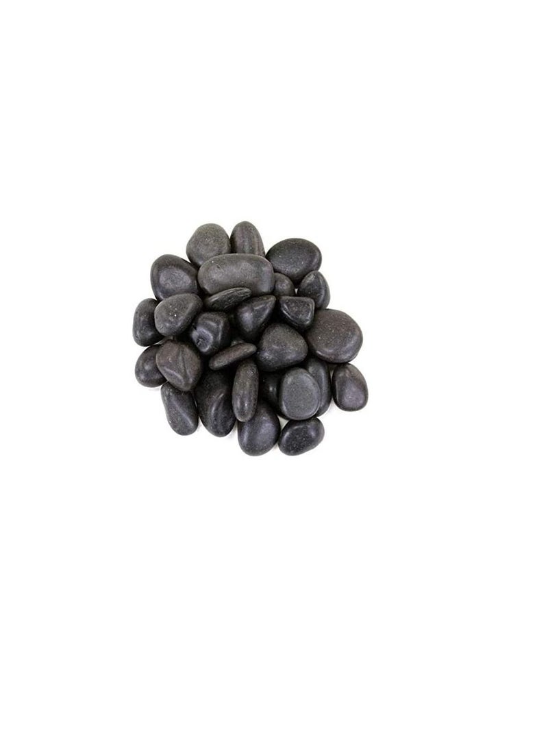 Lamac Crafts Lamac Crafts Polished Pebbles (Black, Large, 5kg)  - Image 1