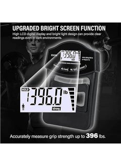 جنرال قبضة قوة تستر ، 180KG الرقمية اليد دينامومتر قبضة Ergometer USB شاشة LCD قبضة دينامومتر  - Image 4