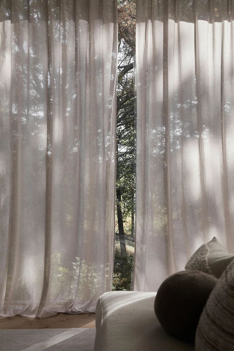 H&M 2-pack linen-blend curtain lengths