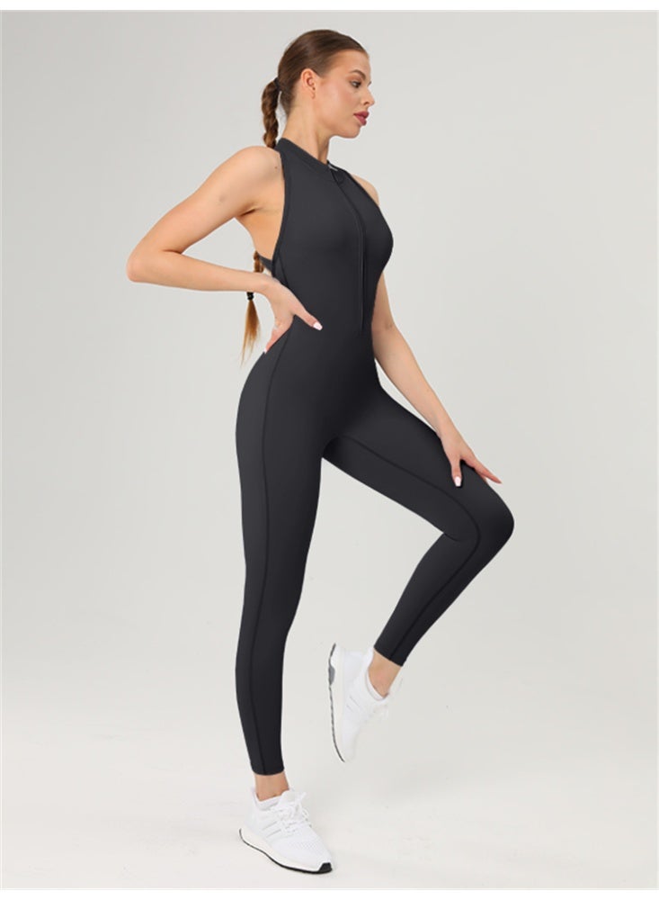 عام زيبر الرياضة حللا المرأة عارية الذراعين اليوغا داخلية قطعة واحدة دعوى - Image 2