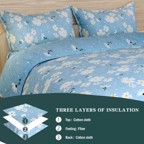 Akshya Cotton Double Bed AC Comforter Reversible Lightweight Summer Blanket for King Size Double Bed 230x240 cm 200 TC Breathable Cotton Dohar - Image 5