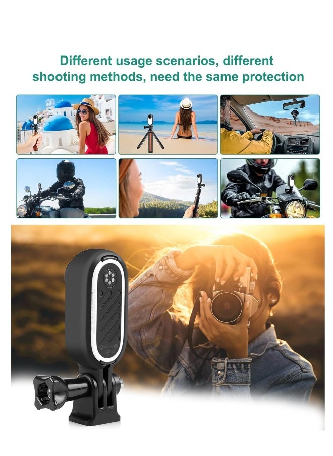 Generic - Heat Dissipation Bracket Protective Case Fit for Insta360 GO 3 Camera, with 1/4 Screw Hole Adaptor and Short Screw About Insta360 Go 3 Accessories for Camera Protection Bracket Frame - Image 1