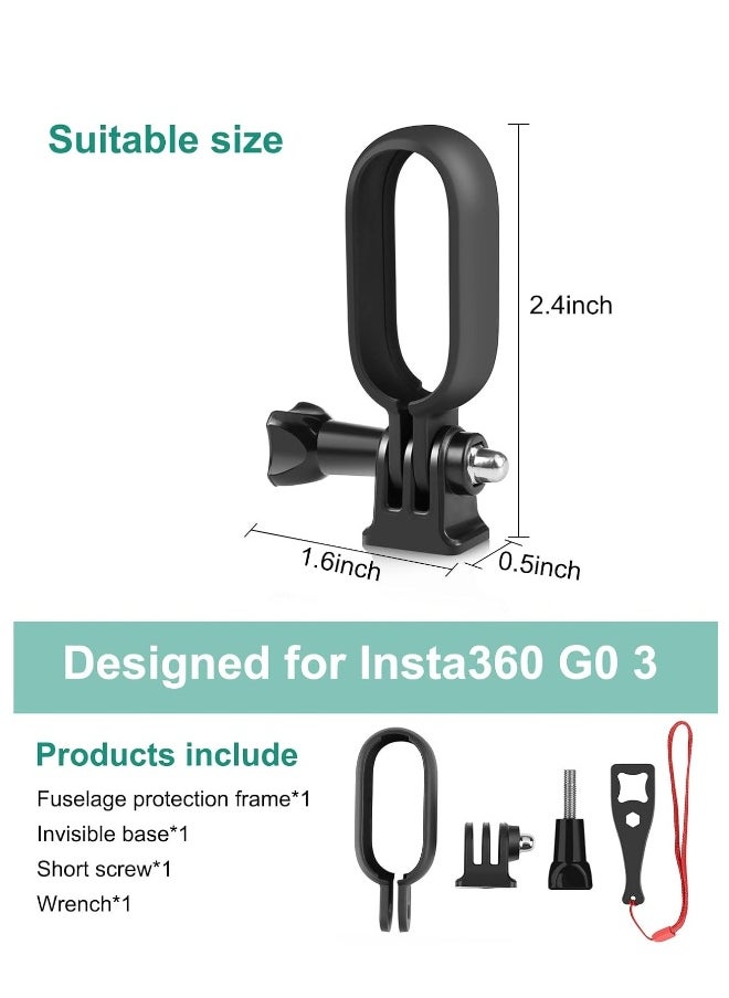 Generic - Heat Dissipation Bracket Protective Case Fit for Insta360 GO 3 Camera, with 1/4 Screw Hole Adaptor and Short Screw About Insta360 Go 3 Accessories for Camera Protection Bracket Frame - Image 1