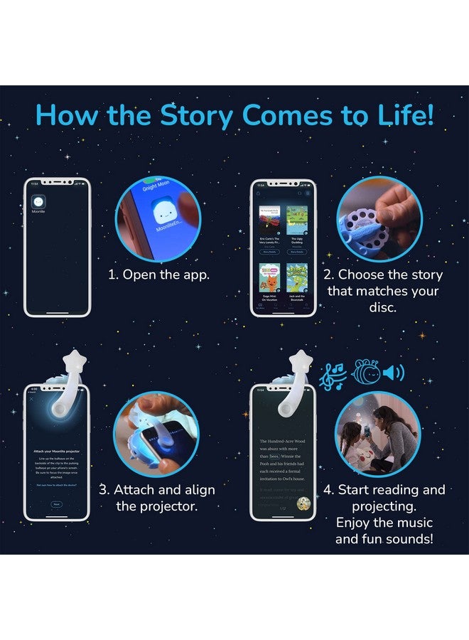 Moonlite أقراص قصص مونلايت لجهاز عرض الفلاشلايت، للأطفال الصغار | تشيكا تشيكا بوم بوم | عبوة قرص واحد للقصة للأطفال من 12 شهرًا وما فوق - Image 5